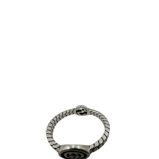 Anello Gucci GG intrecciato