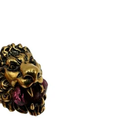 Anello Gucci testa di leone