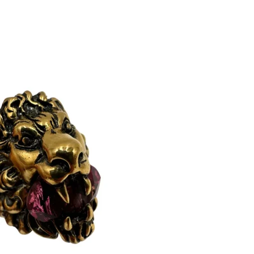 Anello Gucci testa di leone
