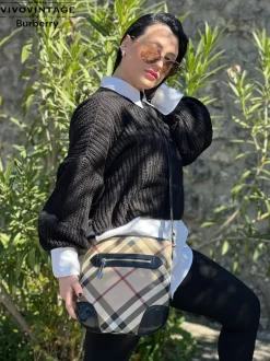 Borsa Burberry tartan