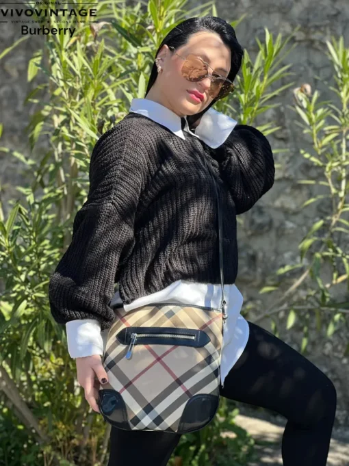 Borsa Burberry tartan