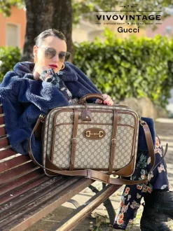 Borsa da viaggio Gucci Horsebit