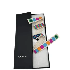 Cerchietto Chanel sottile in seta