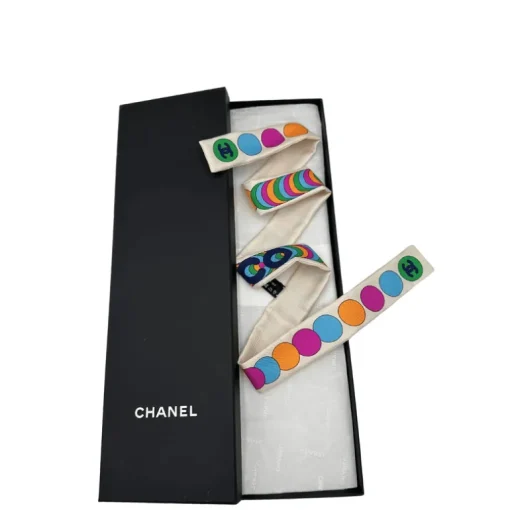 Cerchietto Chanel sottile in seta