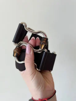 Cintura Gucci bamboo elastica Tg 42