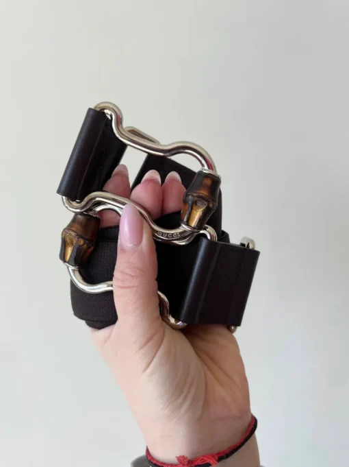 Cintura Gucci bamboo elastica Tg 42