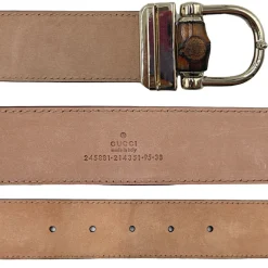 Cintura Gucci bamboo elastica Tg 42