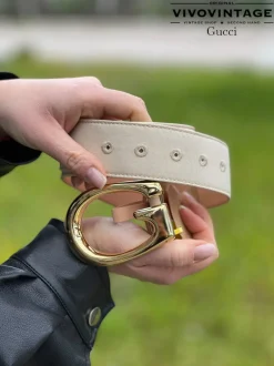 Cintura Gucci in tessuto Tg 40
