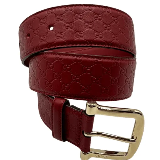 Cintura Gucci rossa Tg 42