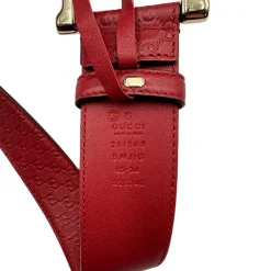 Cintura Gucci rossa Tg 42