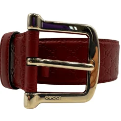 Cintura Gucci rossa Tg 42