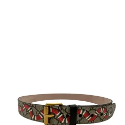 Cintura Gucci Supreme serpente tg 50