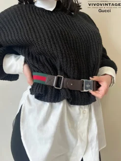 Cintura Gucci Web elasticizzata tg 38