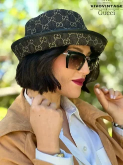 Cloche in tessuto Gucci tg M