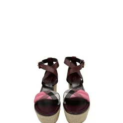 Espadrillas con zeppa Burberry