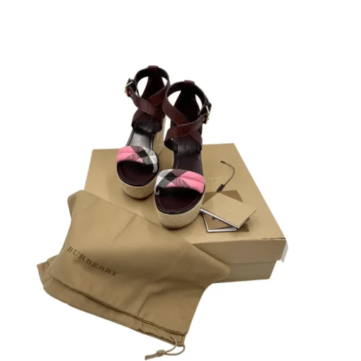 Espadrillas con zeppa Burberry