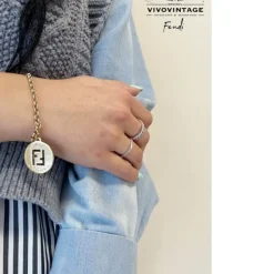 Fendi bracciale catenella