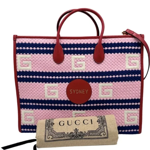 Gucci Sydney Striped tote