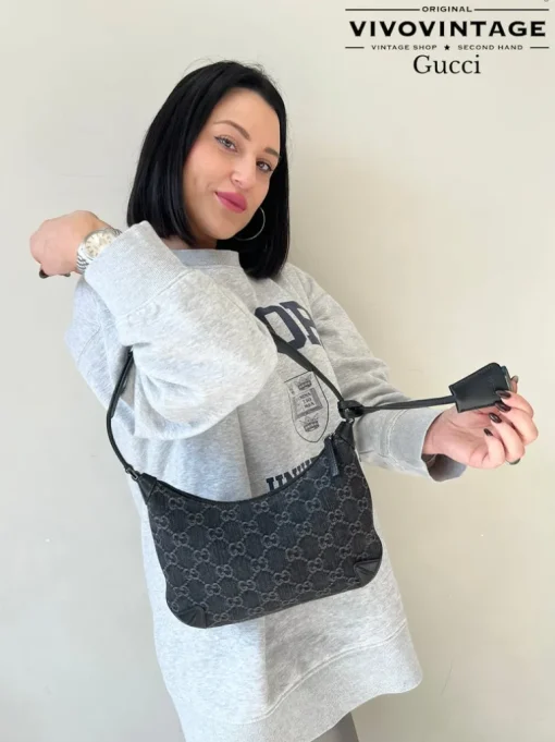 Hobo Horsebit Gucci denim