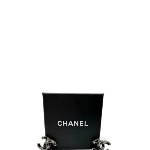 Orecchini Chanel strass neri