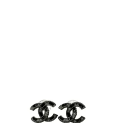 Orecchini Chanel strass neri