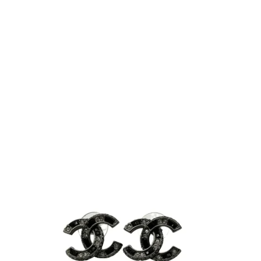 Orecchini Chanel strass neri