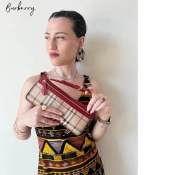 Pochette Burberry tartan