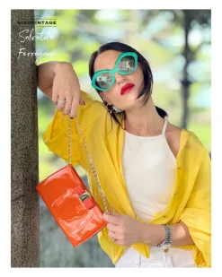 Pochette Ferragamo vernis