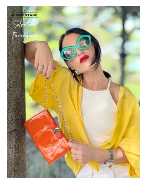 Pochette Ferragamo vernis