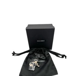 Portachiavi Black Leather Family Dolce&Gabbana
