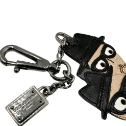 Portachiavi Black Leather Family Dolce&Gabbana