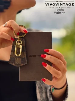 Portachiavi Louis Vuitton Damier ébène