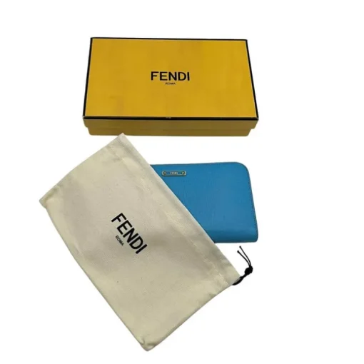 Portafoglio Fendi turchese