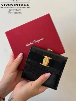 Portafoglio Salvatore Ferragamo fiocco
