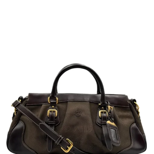 Prada satchel jacquard