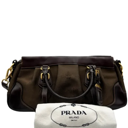 Prada satchel jacquard