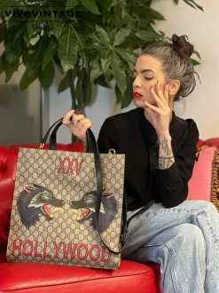 Sac Plat Gucci lupo