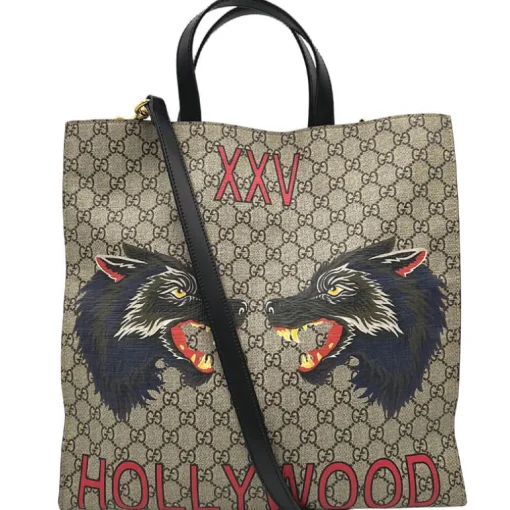 Sac Plat Gucci lupo