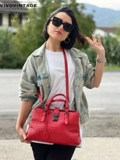 Satchel Bottega Veneta intrecciata
