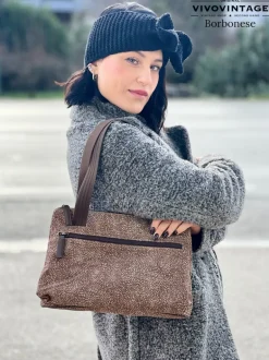 Shopper Borbonese con pochette