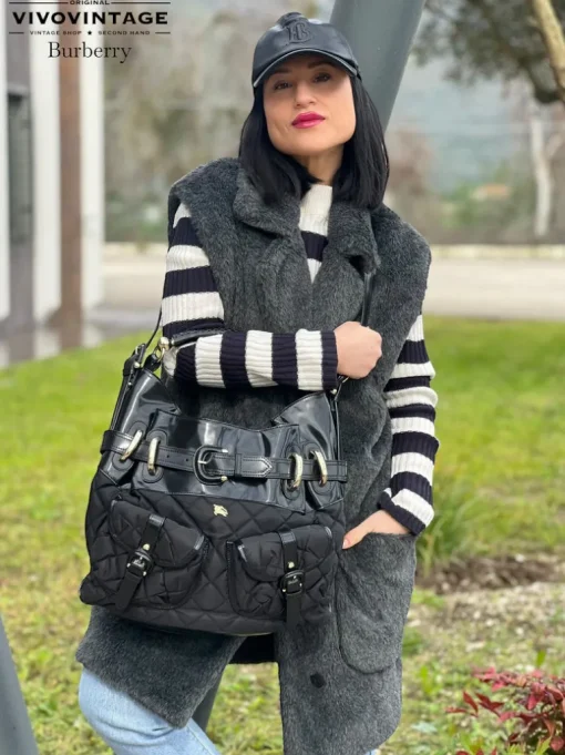 Shopper Burberry trapuntata