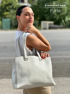 Shopper Furla bianca
