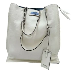 Shopper Prada bianca