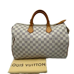 Speedy 35 Damier Azur personalizzato LV