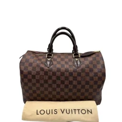 Speedy 35 Damier Ebène LV personalizzato