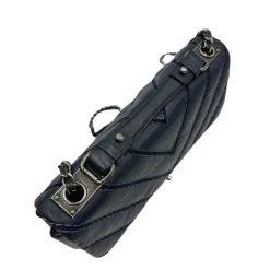 Stitched Chevron Calfskin Chain Flap Chanel