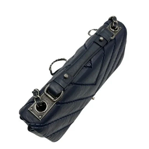 Stitched Chevron Calfskin Chain Flap Chanel