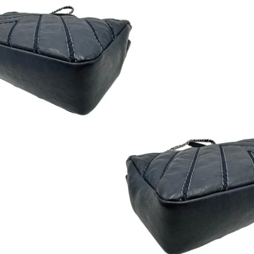 Stitched Chevron Calfskin Chain Flap Chanel