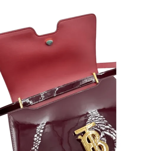 Tracolla Burberry vernis TB