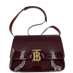 Tracolla Burberry vernis TB